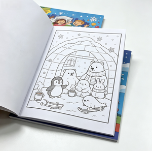 Nuovo Design personalizzato comodi amici da colorare libro 40 cartoni animati per bambini 4 anni semplice e facile libro da colorare - Product Image 6