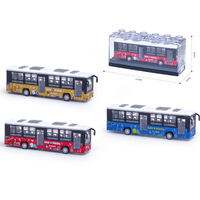 Bloques de Construcción de Plástico Personalizados 1:64, Caja de Bloques de Construcción DIY, Modelo de Coche de Aleación Fundida a Presión, Autobús, Trenes de Alta Velocidad, Juguetes de Tren de Ruedas Libres