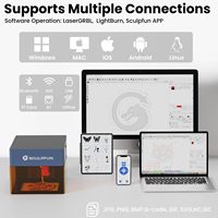 SCULPFUN ICube Pro 5W Grabador Láser CNC DIY Mini Impresora Marcadora de Logotipos Cortadora Máquina de Grabado Láser para Madera y Plástico