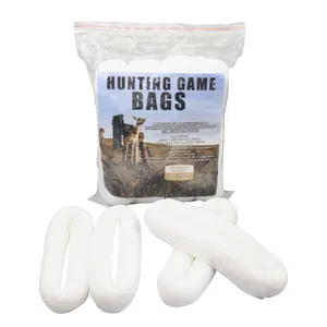 एल्क गेम बैग हंटिंग मीट बैग 5-पैक पुन: प्रयोज्य रोल्ड हेवी ड्यूटी क्वार्टर बैग