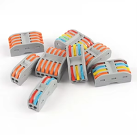 Connecteur de câblage rapide Wavelink, compact, à levier, pour conducteurs de fils, connecteur de raccordement compact, connecteur électrique, bornier