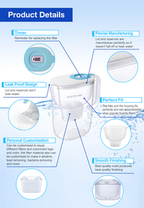 Caraffa Filtrante per Acqua Alcalina con Ozono Haley 3.5L, in Plastica Premium Trasparente, Manuale, Ecologica, Portatile per Uso Domestico - Product Image 5