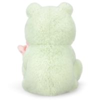 Peluche grenouille vert clair de 13,5 pouces avec fleur de lotus, compagnon doux et moelleux pour chiens et chats