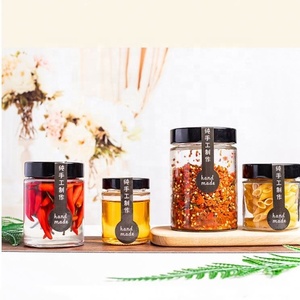 Conteneur de stockage alimentaire en verre avec couvercle métallique, 100 ml, 150 ml, 180 ml, 220 ml, 280 ml, 380 ml, 500 ml, pot à miel, emballage alimentaire - Product Image 2