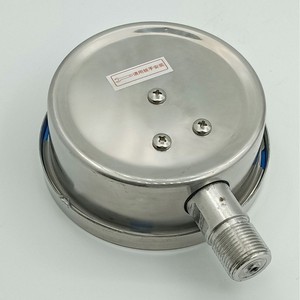 Manomètre en acier inoxydable Shanghai Yumei Y-100BF 100 mm 0-100 bars, connexion filetée pour systèmes hydrauliques eau/huile - Product Image 2