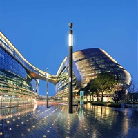 Farola Inteligente para Exteriores con Plataforma, Resistente al Agua IP65, para Parques y Ciudades, con Cámara CCTV WIFI SCCS