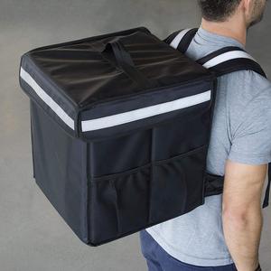 Grote Capaciteit Dubbeldeks Motorfiets Geïsoleerde Pizza Voedsel Levering Rugzak Warmer Tas Pizza Food Rugzak Levering Tas
