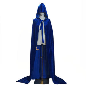 Baige Groothandel Fluwelen Halloween Multi-Color Kostuum Vrouwen Mantel Met Cape Middeleeuwse Mantel Tovenaar Gewaad - Product Image 2