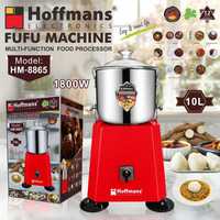 Mesin Pembuat Fufu Listrik 1800W Daya Tinggi 10L, Pengolah Makanan Multifungsi, Pengaduk Adonan dengan Tutup Kaca