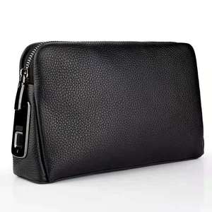 Meilleur cadeau : Sac à main en cuir véritable antivol pour hommes d'affaires, avec fermeture éclair à empreinte digitale, modèle <span class=keywords><strong>Cappuccino</strong></span> CAPT001, livré avec boîte cadeau - Product Image 1
