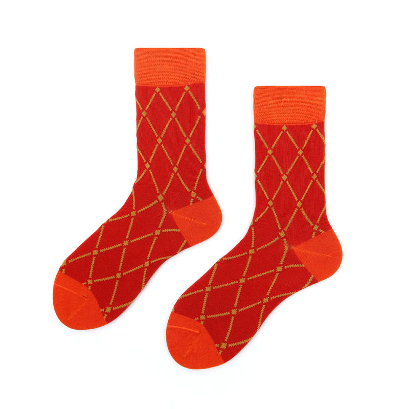 Funny Happy Cartoon Men Cotton Customized Tube Ankle Socks