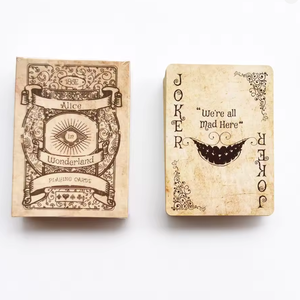 Cartas lisas de nueva calidad personalizadas de estilo Vintage, juego de mesa de Alice in Game, juego de póquer Retro, póker de regalo novedoso - Product Image 1