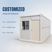 Meilleure Vente : Kit Modulaire Préfabriqué de Maison Conteneur Pliable en X avec Panneaux Sandwich pour Villa