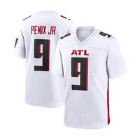 Vente en gros de maillots de football américain unisexes 100% polyester respirant # 7 Bijan Robinson # 3 Bates III # 9 Michael Penix Jr # 5 Drake