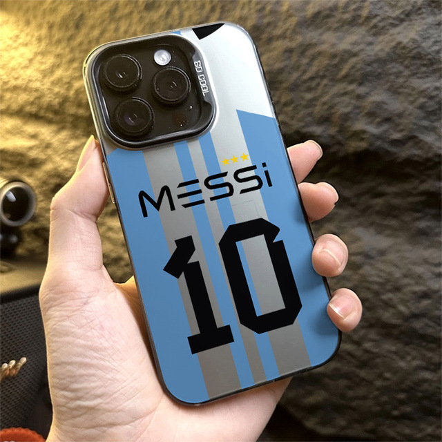 Hot Selling No.7 Messi Football Star Shell for iPhone XR XS 11 12 13 Mini 14 15 16 Pro Max PC Mobile Phone Cases