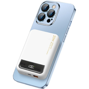 แบตสำรองแม่เหล็กไร้สาย 10000mAh พร้อมหน้าจอแสดงผล ชาร์จเร็ว 20W PD พกพาสะดวก - Product Image 1
