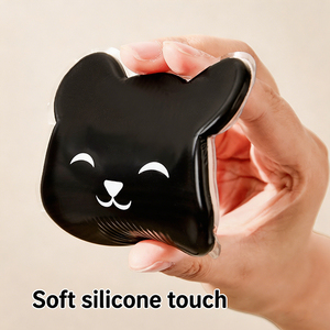 Applicateur de lotion corporelle en forme de tête d'ours pour crème solaire et autobronzant, outil de beauté en silicone non absorbant, sans déchet, facile à nettoyer et lavable - Product Image 3