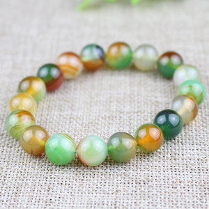 Peacock Agate <b>Bracelet</b> 8x12mm <b>Ball</b> Shape Unisex Jewelry Gift Hangzhou Origin KQMN812GZ - Product Image 3