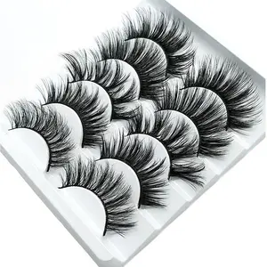 5 pairs 20mm uzun kalın lashes 5 paket karışık türleri sahte yanlış eyelashes