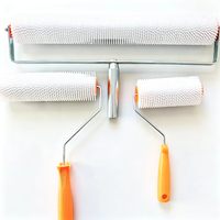 Çok Boyutlu Sivri Uçlu Hava Alma Rulosu, Çimento Kendinden Yayılan ve Epoksi Zeminde Baloncuk Giderme için Plastik İğneli Köpük Giderici Rulo