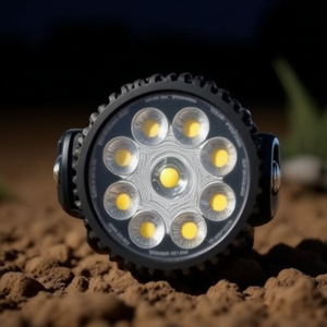 Phare de travail rond 9 LED 27W pour voiture, éclairage tout-terrain - Product Image 2
