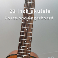 For 18 Fret 23-Inch Concert Ukulele Solid Rosewood Dots Inlay Fingerboard Replacement Stringed Instruments Parts