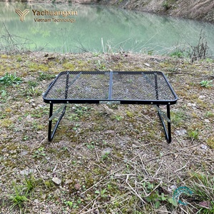 Table pliante en maille pour barbecue extérieur, camping, cuisinière à charbon de bois pour la cuisson au barbecue - Product Image 3