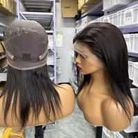 Perruques Courtes en Cheveux Humains Naturels HD Full Lace Sans Colle de Qualité Supérieure, Cheveux Vierges Bruts d'un Seul Donneur, Fournisseurs de Perruques Cheveux Humains