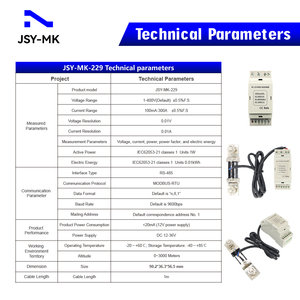 <strong>Energy</strong> <strong>Meter</strong> JSY-MK-229 1-400V 50A-800A RS-485 DIN-Rail Bi-directional Single <strong>Phase</strong> Metering Module For DC EV Charging Solutions - Product Image 3