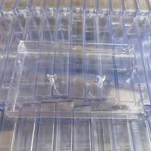 Super Clear See Through Cassette Outer <b>Case</b> <b>Hard</b> Gloss Plastic Empty <b>Shell</b> For Blank Audio Tape Storage & Assembly - Product Image 1