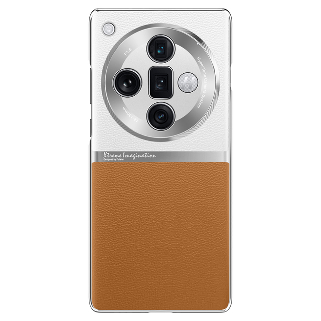Electroplated Soft TPU Leather Hard PC Cover with Metal Camera Protective Phone Case for OPPO Find X7 Ultra Mate60