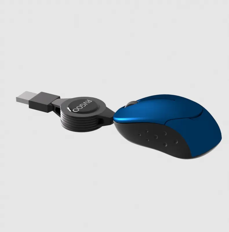 Custom Optical Mini USB Corded Plug Play Travel Computer Wired Mouse