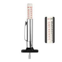 0-25mm roue de voiture pneu mesure numérique pneu bande de roulement profondeur épaisseur stylo de mesure couleur codé pied à coulisse numérique