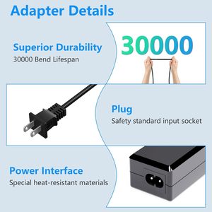 เครื่องชาร์จสกู๊ตเตอร์ไฟฟ้า 42V DC 84W 2A แบบเสียบปลั๊ก ใช้แทนได้กับรุ่น Hiboy S2 Pro S2 Lite KS4 NEX - Product Image 5