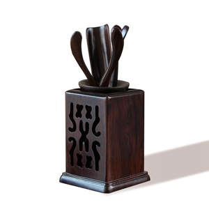 Six Gentlemen <b>Tea</b> <b>Set</b> Square Solid Wood Kung Fu <b>Tea</b> Tools Combination For <b>Tea</b> Ceremony - Product Image 3