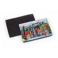 Aimant de réfrigérateur en aluminium 3D de haute qualité, conception personnalisée OEM, imprimé sur mesure, découpé, souvenir de graduation et de tourisme