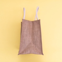 Sacs fourre-tout en lin jute écologiques de luxe personnalisés avec logo Sacs à provisions tissés recyclables Sac en toile de jute de vente chaude