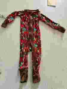 Ropa Infantil con Estampado de Papá Noel Navideño, Ropa de Bebé, <span class=keywords><strong>Pijamas</strong></span> de Bambú para Niños, Zippy para Niños - Product Image 4