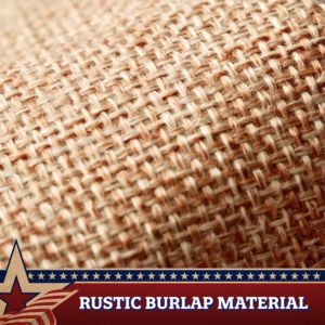 G128 Tea Stained Pleated Fan <b>Flag</b> 1.5x3FT Burlap Embroidered Stars Polyester Hanging Display <b>Flag</b> - Product Image 6
