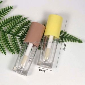 Tube de gloss à lèvres en plastique ABS Maxfree avec logo personnalisé imprimé à l'écran, bouchon à vis de 6,5 ml, diamètre de 13 mm, 31 g, grand applicateur, rouge à lèvres MX56 - Product Image 3