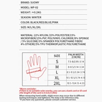 Gants de moto coupe-vent et étanches, gants pour motocycliste homme, gants de conduite compatibles écran tactile, gants de moto et de motocross pour l’hiver