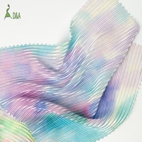 Tissu tricoté texturé imprimé numériquement, 100 % polyester 50D 150GSM, anti-statique, brillant, froissé, écologique, pour vêtements