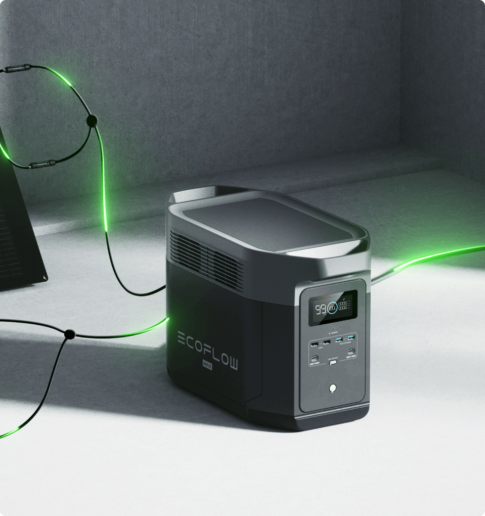 EcoFlow Delta 2 Station Électrique 1024Wh 1800W (2400W X-Boost) – Générateur Solaire Portable