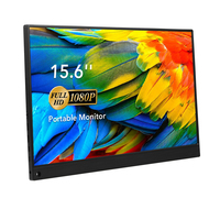 Écran portable 15,6 pouces avec haut-parleurs, double écran Type-C IPS 1080P FHD HDR pour ordinateur portable, PC, téléphone