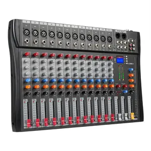 Pemasok Tiongkok Mixer Audio Analog 12 saluran profesional dengan harga rendah