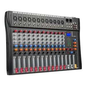 China Leverancier Professionele Mixer Audio Analoog 12 Kanaal Met Lage Prijs