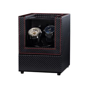 Premium Motor automático mecánico <span class=keywords><strong>reloj</strong></span> pulsera Winder clásico hogar <span class=keywords><strong>reloj</strong></span> vibrador rotatorio con cuero/PU Funda de cuero - Product Image 1