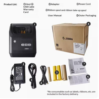 Imprimante d'étiquettes à transfert thermique Zebra ZD421 203 & 203 dpi USB, imprimante de codes-barres de bureau pour le commerce de détail, l'entreposage et la logistique