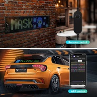 Panel de píxeles de matriz LED RGB controlado por aplicación inteligente nuevo Tablero de pantalla de visualización de publicidad DIY para tienda de coches ventanas Automotrices