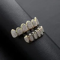 Grillz personnalisés en diamant VVS fin et invisible, bijoux corporels plaqués or, style Hip Hop, livraison rapide, pour mariage et fête
